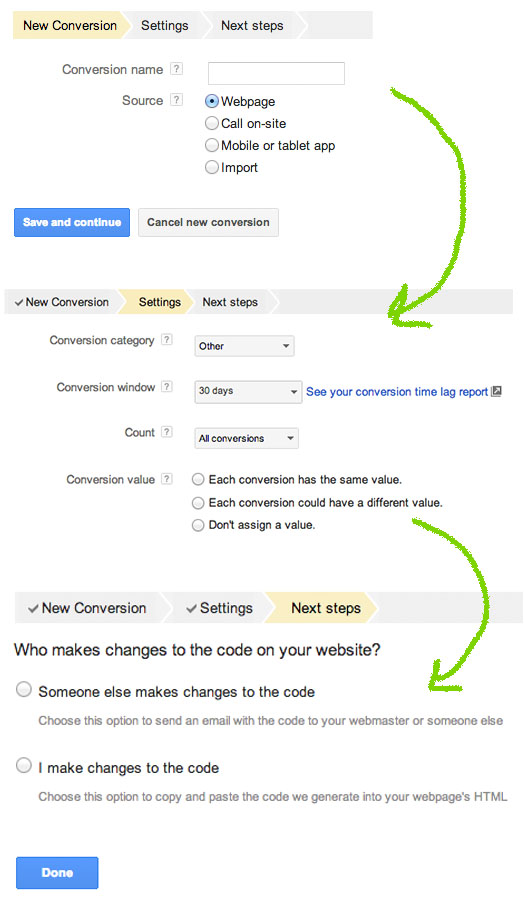 google-adwords-add-standard-conversion-tracking