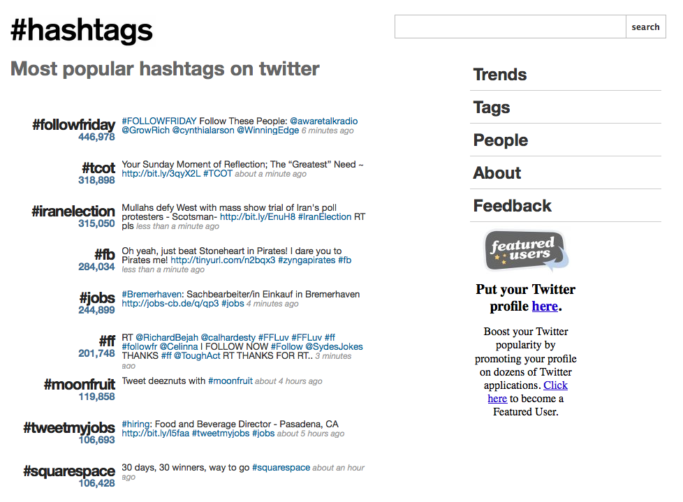 Hashtags and research - find the conversations 